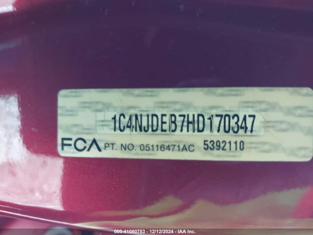 Jeep Compass Latitude 4x4 2017 1C4NJDEB7HD170347 Image 9