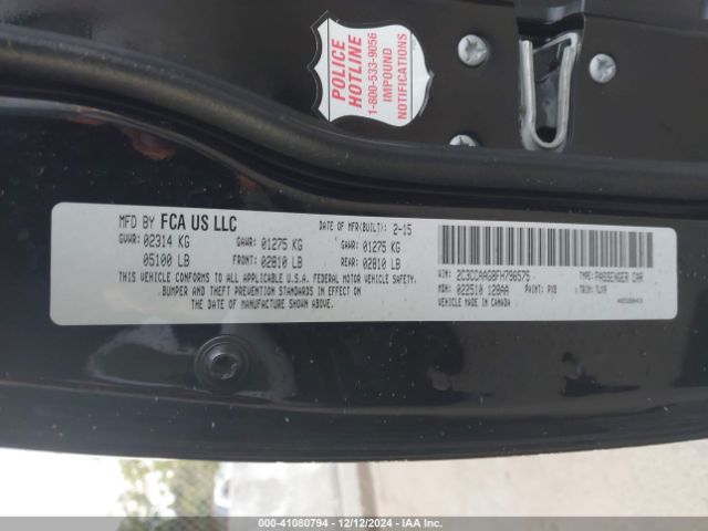 2C3CCAAG8FH796575 Chrysler 300 Limited
