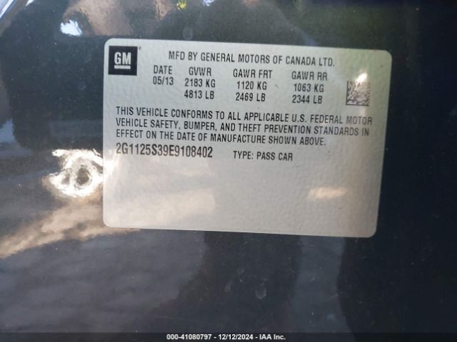 2G1125S39E9108402 Chevrolet Impala 2lt
