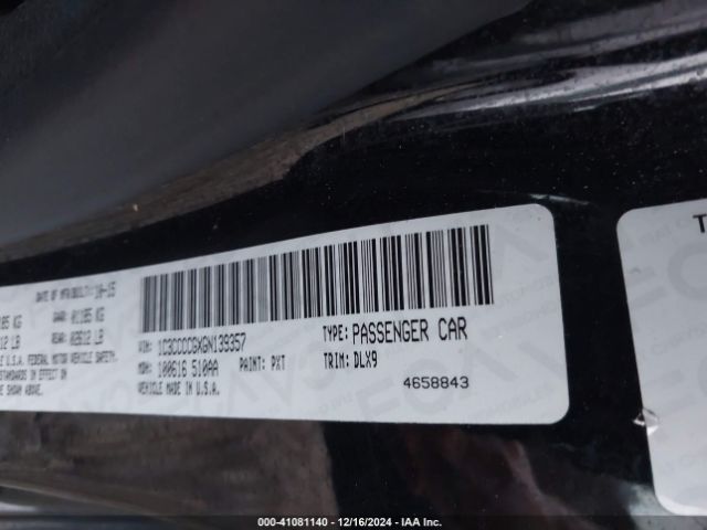 1C3CCCCGXGN139357 Chrysler 200 C