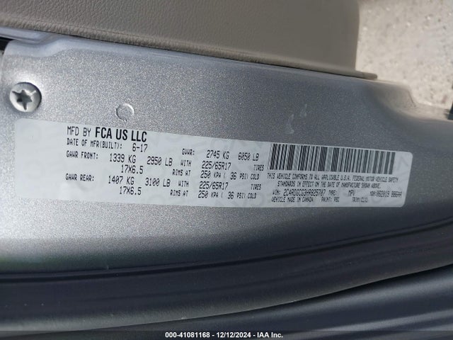 Dodge Grand Caravan Sxt 2017 2C4RDGCG3HR825707 Image 9