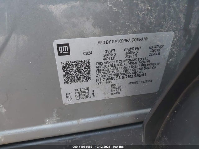 Chevrolet Trailblazer Awd Ls 2024 KL79MNSL8RB165941 Image 9