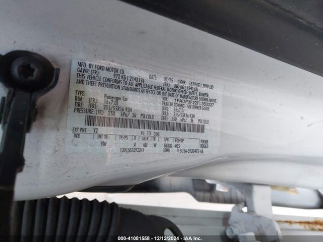 1FADP3F22FL353327 Ford FOCUS SE