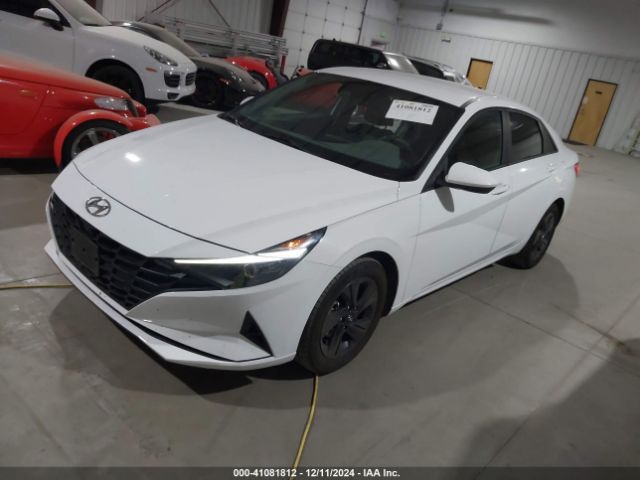KMHLM4AJ4NU019064 Hyundai Elantra Hybrid Blue