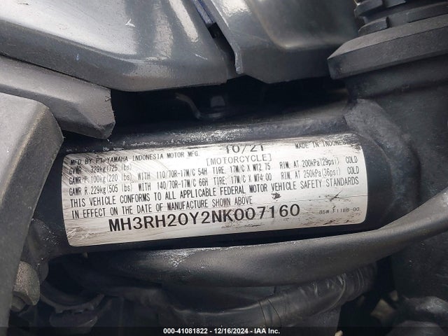 MH3RH20Y2NK007160 Yamaha Mt-03