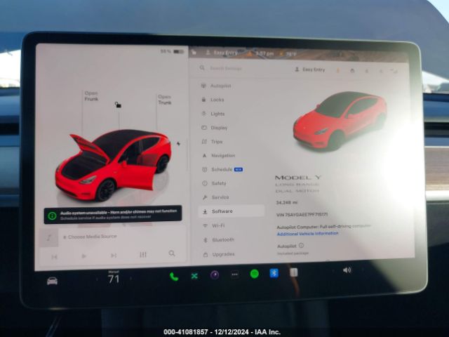 7SAYGAEE7PF715171 Tesla Model Y Awd/long Range Dual Motor All-wheel Drive