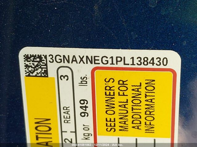 3GNAXNEG1PL138430 Chevrolet Equinox Fwd Premier