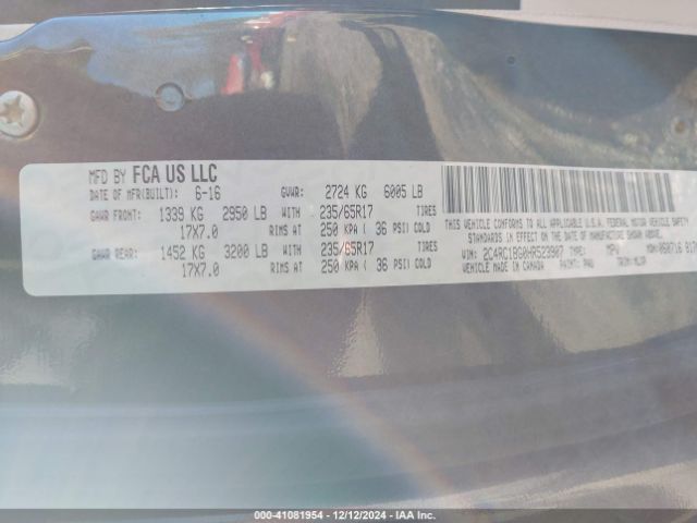 2C4RC1BG0HR523907 Chrysler Pacifica Touring-l