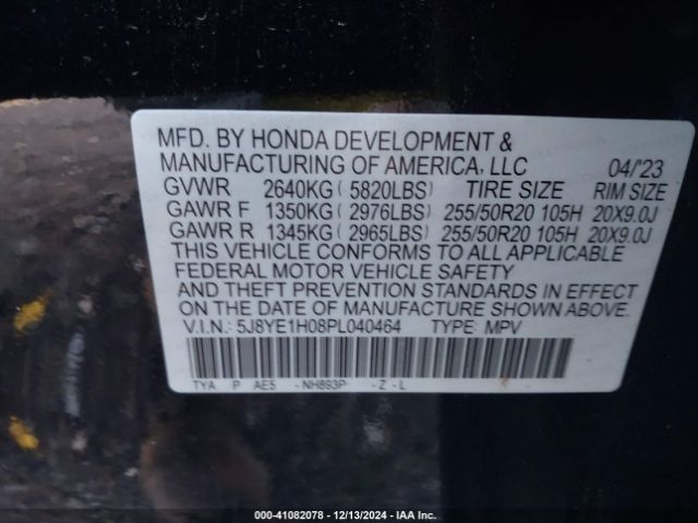 5J8YE1H08PL040464 Acura MDX A-SPEC