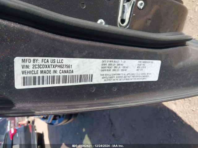 2C3CDXATXPH627561 Dodge Charger Police Rwd