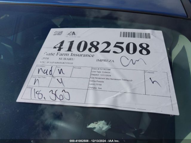 JF1GPAB60G8219110 Subaru Impreza 2.0i Premium