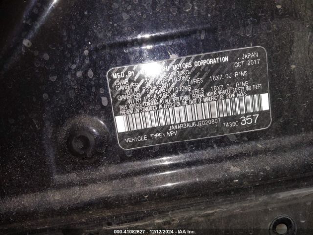JA4AR3AU6JZ020807 Mitsubishi Outlander Sport 2.0 Le