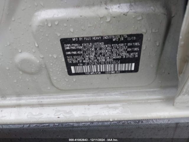JF2GPACC8E9233604 Subaru Xv Crosstrek 2.0i Premium