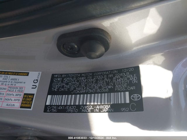 Toyota Prius Prime Limited 2021 JTDKAMFP3M3180368 Image 9