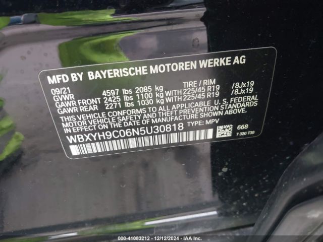 WBXYH9C06N5U30818 BMW X2 Sdrive28i