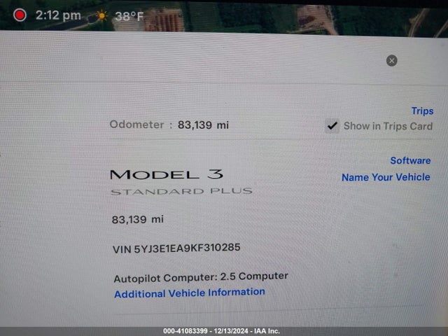 2019 TESLA MODEL 3 5YJ3E1EA9KF310285 Photo 6