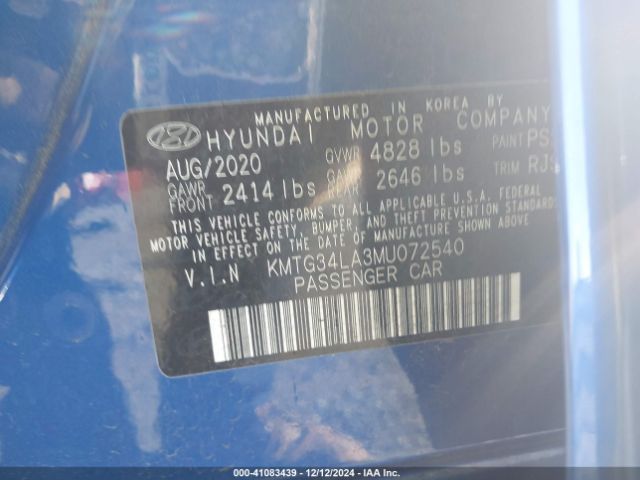 KMTG34LA3MU072540 Genesis G70 2.0t Awd