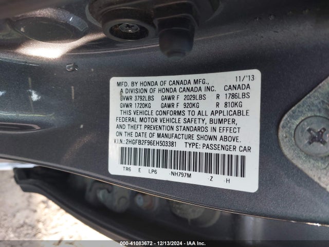 Honda Civic Ex-l 2014 2HGFB2F96EH503381 Image 9