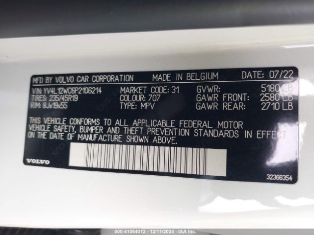 2023 VOLVO V60 CROSS COUNTRY YV4L12WC6P2106214 Photo 8