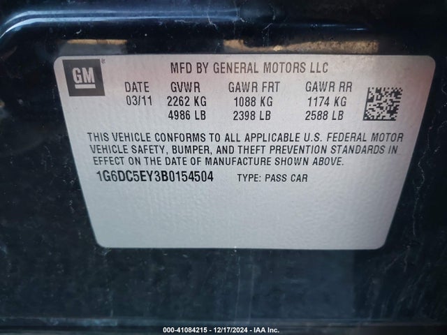 2011 CADILLAC CTS 1G6DC5EY3B0154504 Photo 8