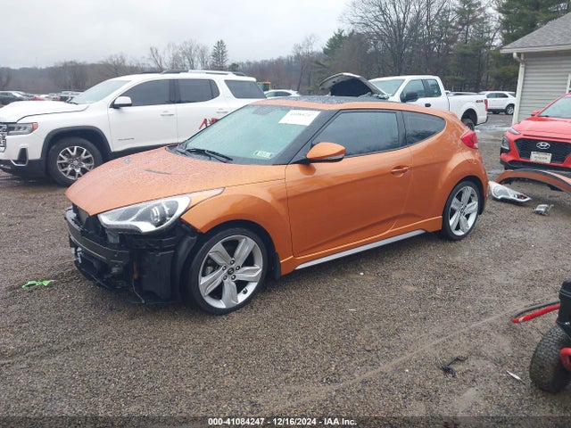 Hyundai Veloster Turbo W/black 2014 KMHTC6AE7EU203982 Image 2