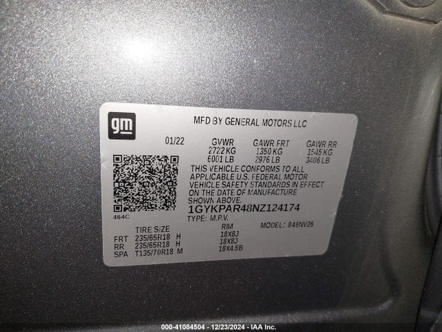 2022 CADILLAC XT6 1GYKPAR48NZ124174 Photo 8