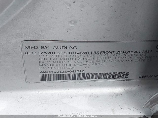 WAUBGAFL3EA042012 Audi S4 3.0t Premium Plus