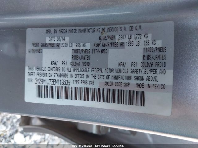 3MZBM1U73EM118605 Mazda Mazda3 I Sport