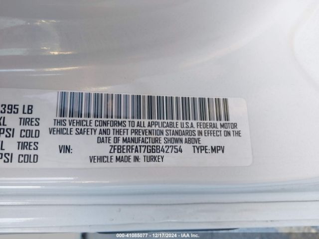 ZFBERFAT7G6B42754 RAM Promaster City Tradesman
