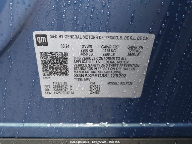 2025 CHEVROLET EQUINOX 3GNAXPEG8SL129292 Photo 8