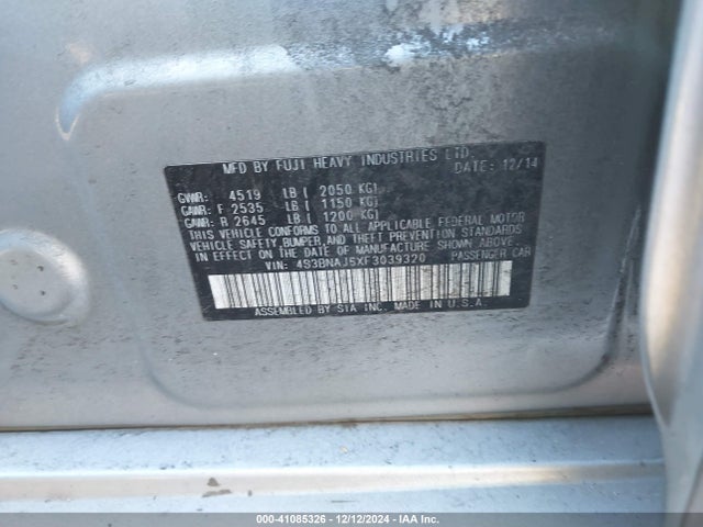 4S3BNAJ6XF3039320 Subaru Legacy 2.5i Limited