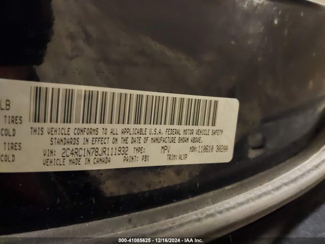 2C4RC1N78JR111932 Chrysler Pacifica Hybrid Limited