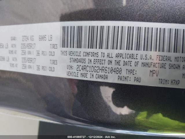 2017 CHRYSLER PACIFICA 2C4RC1DG2HR610480 Photo 8