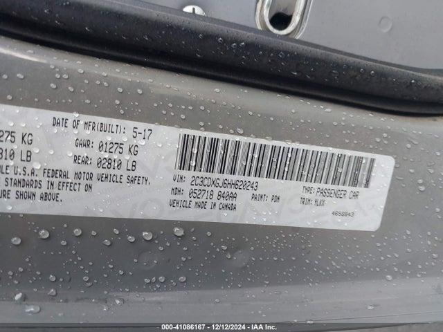 2C3CDXGJ6HH620243 Dodge Charger Daytona 392 Rwd