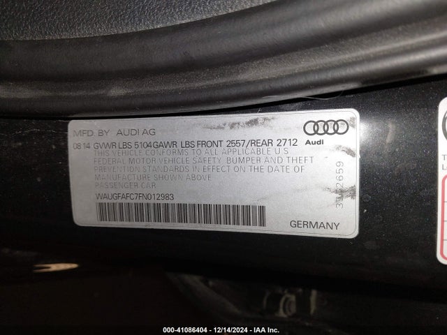 WAUGFAFC7FN012983 Audi A6 2.0t Premium