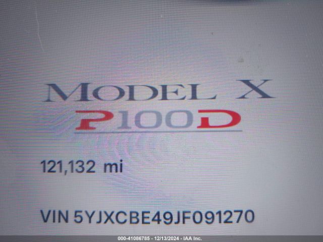 5YJXCBE49JF091270 Tesla Model X 100d/75d/p100d