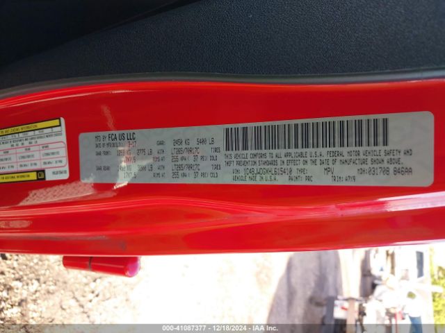 1C4BJWDGXHL615410 Jeep Wrangler Unlimited Sport 4x4