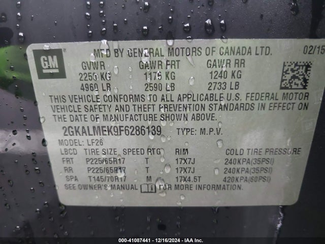 2GKALMEK9F6286139 GMC Terrain Sle-1