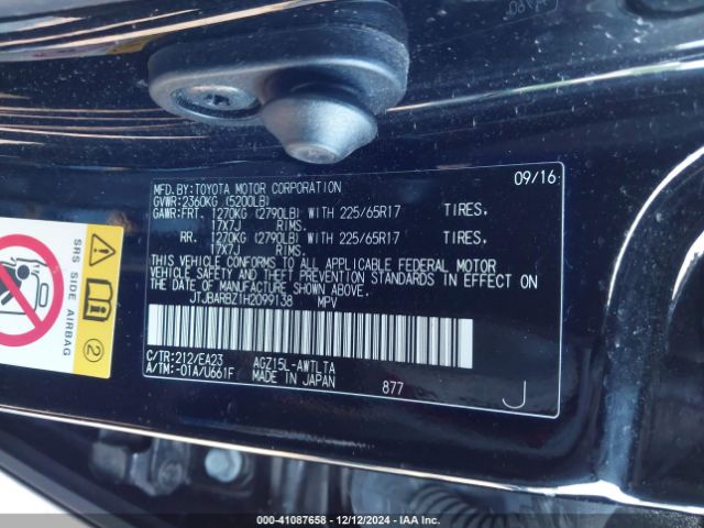 JTJBARBZ1H2099138 Lexus NX 200T