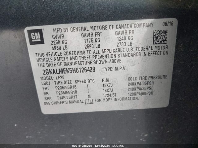 2GKALMEK5H6126438 GMC Terrain Sle-1