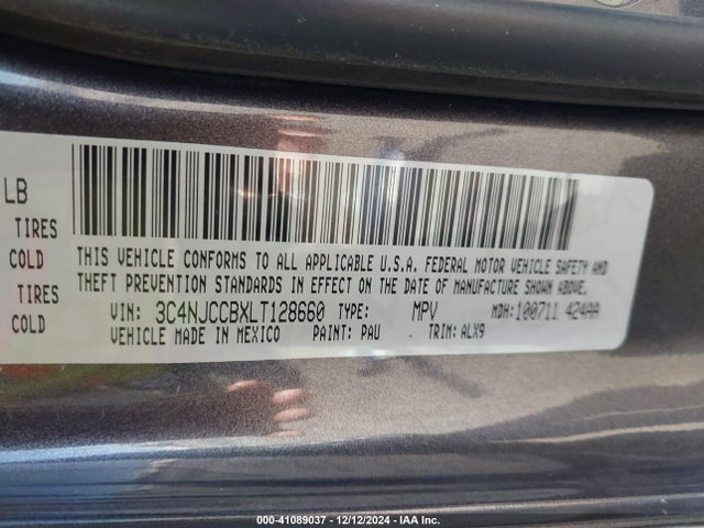 Jeep 2020 2020 3C4NJCCBXLT128660 Image 9