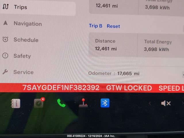 7SAYGDEF1NF382392 Tesla Model Y Performance Dual Motor All-wheel Drive