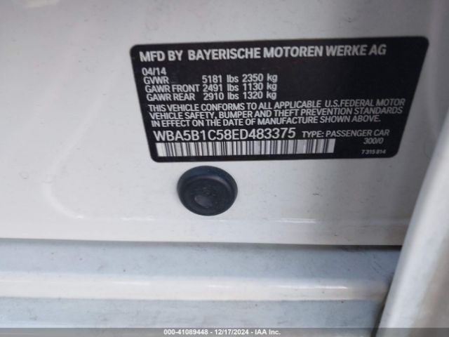 WBA5B1C58ED483375 BMW 535i