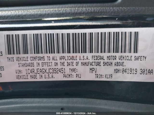 1C4RJEAGXJC392451 Jeep Grand Cherokee Altitude 4x2