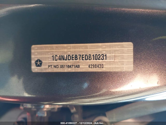 1C4NJDEB7ED810231 Jeep Compass Latitude