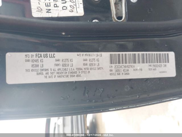 2C3CDXCTXKH527014 Dodge Charger R/t Rwd