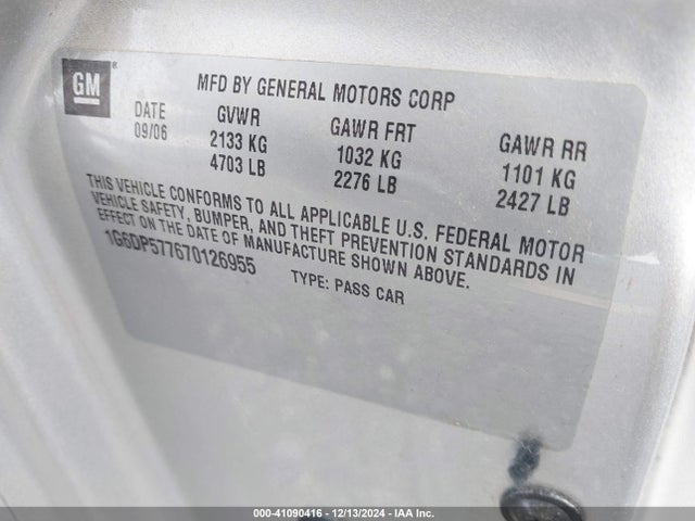 2007 CADILLAC CTS 1G6DP577670126955 Photo 8