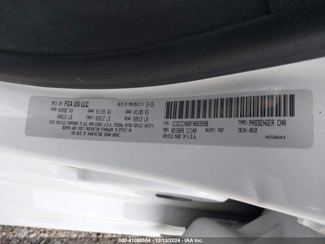 1C3CCCAB8FN669588 Chrysler 200 Limited