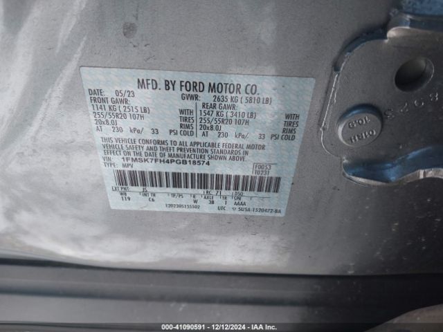 1FMSK7FH4PGB18574 Ford Explorer Limited