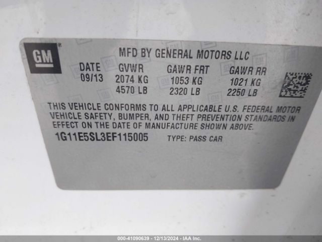 1G11E5SL3EF115005 Chevrolet MALIBU 2LT
